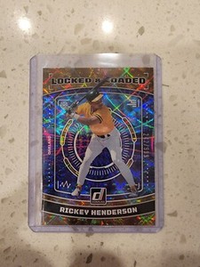 2023 Donruss Baseball - Rickey Henderson #'d /999 Locked & Loaded LL6- A's