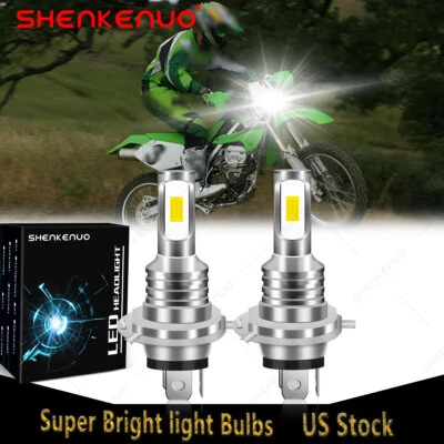 Ultra Bright LED headlight bulbs for Kawasaki KLX300 2022, 2023 motorcycle: USA - Image 1 of 4