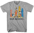 Disney Mickey Goofy Donald Old School Men's Grey Heather T-Shirt
