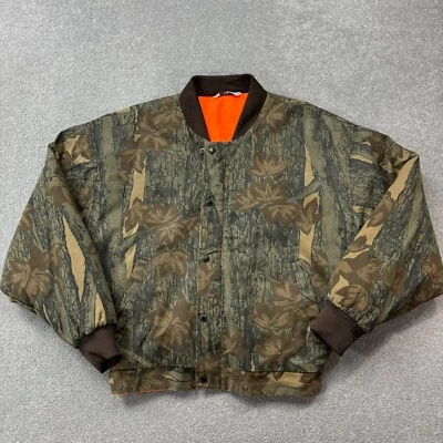 RealTree Jacket Adult Large Brown Work Wear Canvas Camo Hunting Lined Coat Mens* - Image 1 of 4