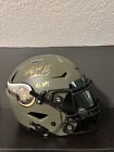 Vikings Adrian Peterson Salute To Service Signed Speed Flex Full Size Helmet