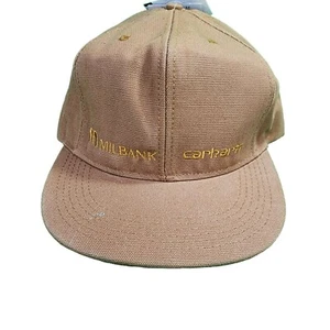 carhartt hat brand new with mil bank embroided. Snap back adjustable canvas - Picture 1 of 7