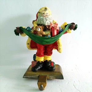 Santa Claus Stocking Hanger - Pre-Owned Mantel Decoration - Picture 1 of 12