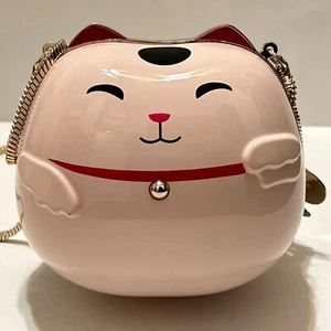Bolso clutch Kate Spade Tokyo Lucky Cat Kitty novedad Minaudiere - Imagen 1 de 13
