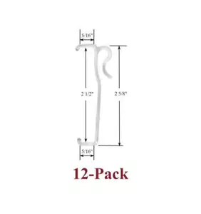 "UNA DOCENA DE CLIPS DE CENEFA DE 2 1/2"" de un solo listón para mini persianas de madera sintética de 2"" - ¡nuevos! - Imagen 1 de 2