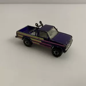 Matchbox 1987 Dodge Dakota ST 4x4 Pickup LKW lila 1:63 lose - Bild 1 von 12