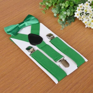 Kids Elastic Suspenders & Bow Tie Sets Baby Toddler Boy Girl Children Adjustabl@ - Picture 1 of 28
