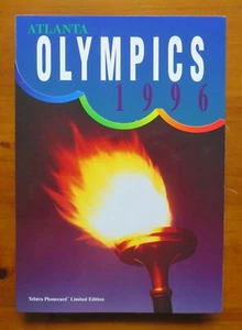 1996 TELSTRA Mint (un-used) Australian Phonecards: ATLANTA OLYMPICS (carded) - Picture 1 of 4