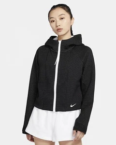 Women’s L - NIKE Sportswear Tech Engineered Hoodie Jacket CZ1380-010 - Picture 1 of 9