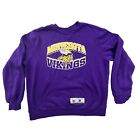 Vintage Minnesota Vikings CrewNeck Mens M Purple Football Sweater Sweatshirt