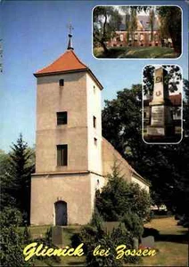 Kirchen Motiv-Ansichtskarte GLIENICK bei Zossen Kirche, Pfarrhaus, Denkmal AK - Bild 1 von 2