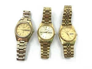 3 Reloj Seiko Mujer Cuarzo Tono Dorado Día Fecha Analógico Japón 7N83-0041 2626-0159 - Imagen 1 de 12