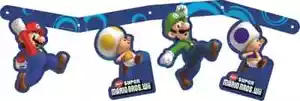 SUPER MARIO BROS ROOM BANNER KIDS PARTY DECORATION 150cm BRAND NEW - Picture 1 of 1