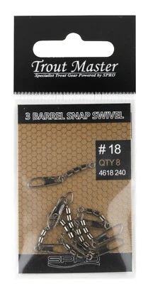 Spro Trout Master 3 Barrel Snap Swivel Wirbel 12 14 16 18 20 22 Mehrfachwirbel