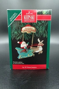 Vtg Hallmark Ornament 1991 Keepsake "Up N Down Journey" / 3" H x 3" L Pre-Owned - Picture 1 of 12