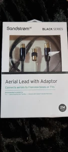 SANDSTROM AV Black Series S2AER114X Aerial Cable & Adapter - 2 m - Picture 1 of 2