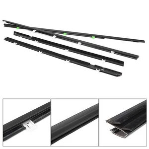 FL FR RL RR Outside Window Moulding Weatherstrip For Honda Civic 2012-2015 Black - Picture 1 of 10