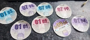 ALTE KFZ STEUERSCHEIBEN ZEITRAUM 1999 BIS 2004 OLDTIMER EINSATZ SAMMLERSTÜCKE - Bild 1 von 1