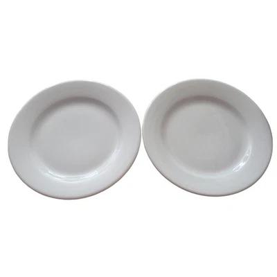 Oneida Bright White Ceramic Dinner Plates Set of 2 – 10 Inch Heavy Dinnerware - Image 1 of 4