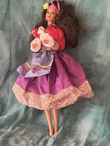 Dolls of the World Italian Barbie - 1993 - mit Original Outfit (fehlende Strumpfhose) - Bild 1 von 6