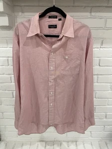 Christian Dior Vintage Herren hellrot/rosa kariertes Button Down Hemd Gr. 17 - Bild 1 von 4