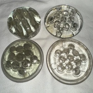 4 Vintage Klarglas Blumenfrösche für Blumensträuße oder Blumengestecke - Bild 1 von 4