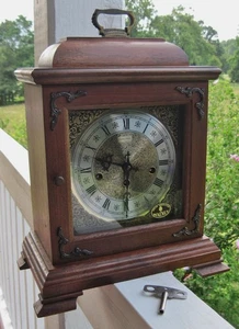 Hamilton Westminster Chime Mantle Clock West Germany 340-020 Movement - Picture 1 of 15