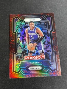 2023-24 Prizm Monopoly - De'Aaron Fox #76 Classic Icons Red Prizm Kings - Picture 1 of 2