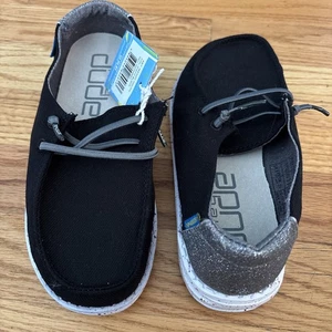 Hey Dude Wendy Youth Disco Black 130124862 US Kid's Youth 1 Y1 NEW - Picture 1 of 7