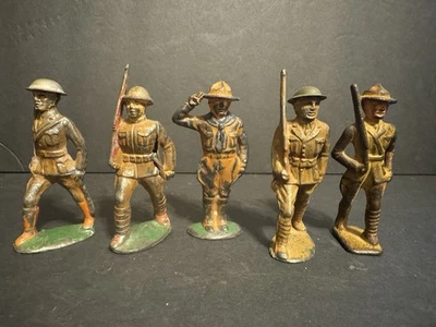 Barclay, Manoil Toy Soldier Lote DE 5 Foto 1 de 4