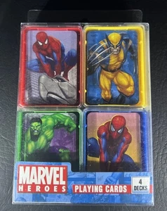 Tarjetas de juego miniatura Marvel Heroes 2006 Spiderman Hulk Wolverine nuevas - Imagen 1 de 6
