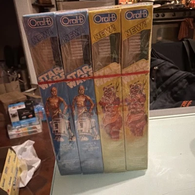 (12 pack) 1983 Oral-B Star Wars Toothbrush NEW Sealed • Luke Skywalker MIP - Image 1 of 4
