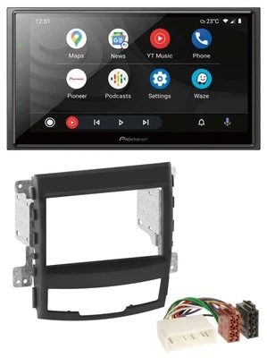 Pioneer USB 2DIN DAB MP3 Bluetooth Autoradio für SSangYong Korando 10-13 - Bild 1 von 4
