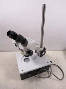 Meiji EMZ Stereo Zoom Microscope Binocular Head with Weighted Stand - Picture 1 of 23