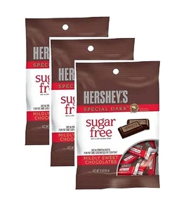 Chocolates Hershey's Sugar Free Special oscuros ligeramente dulces, 3 OZ (paquete de 3) - Imagen 1 de 3