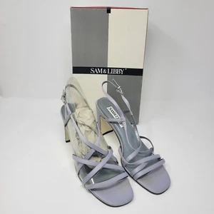 Sam & Libby Frieda SL Amethyst Silky Satin Size 10M Y2K - Picture 1 of 9