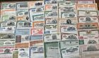 Mixed Lot of 50 Different Stock Certificates and Bonds, Various Industries