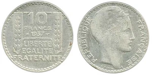 France - 10 Francs Turin 1937 - Rare - Picture 1 of 1