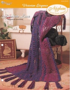 Afghan Crochet Pattern BOUDOIR LACE Victorian Elegance Needlecraft Shop - Picture 1 of 1