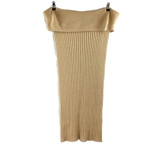 Mamut Beige Merino Wool Blend Sleeveless Knitted Dress S NWT - Picture 1 of 5
