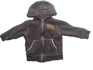Hatley Boys Vintage Brown Bear Sherpa Sweater Size 4 Excellent Used Condition - Picture 1 of 11