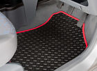 Car Mats for Citroen C3 Aircross 2018 on Tailored Black Rubber Red Trim