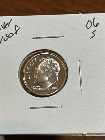 2006-S Silver Proof Roosevelt Dime Free Shipping Cover