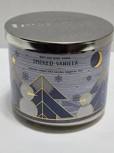 Bath & Body Works - SMOKED VANILLA - 3 wick Candle 14.5 OZ  - Picture 1 of 4