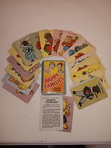 Vintage Happy Families Card Game Animals Complete Made In England - Picture 1 of 9