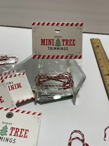 MINIATURE NICOLE'S MINI TREE TRIMMINGS 2" CANDY CANES 9PC PACK - Picture 1 of 4