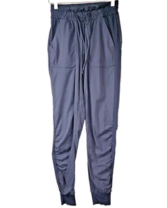 Lululemon 2 Womens Beyond The Dance Studio Pants Black Jogger Ruched - Afbeelding 1 van 13