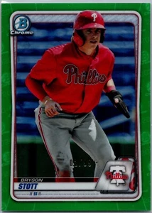 2020 Bowman Chrome Green Refractor /99 - Bryson Stott - Phillies! - Picture 1 of 2