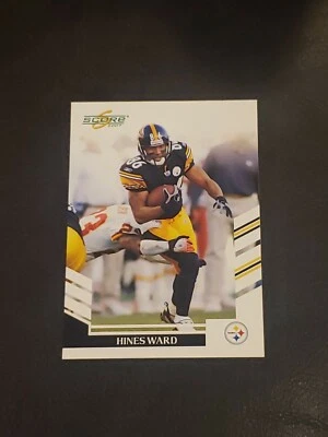 HINES WARD 2007 SCORE FOOTBALL CARD # 206  - Image 1 of 2