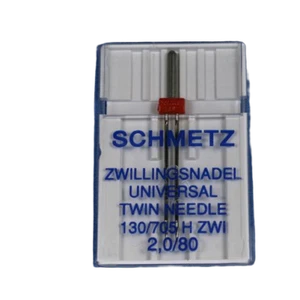 1 Schmetz Sewing Machines Needles 2,0/80 Double Needle Flat Shank - Picture 1 of 1